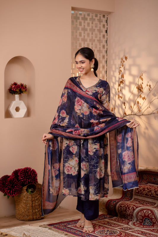 Alia Cut Kurti Pant and Dupatta