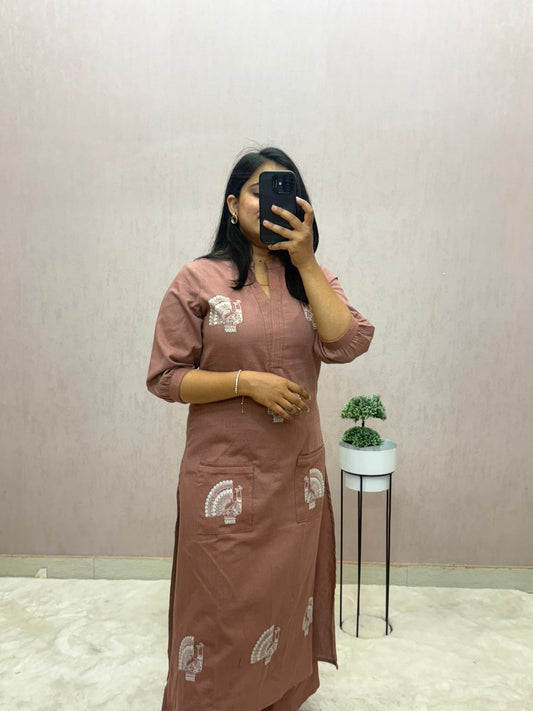 Cotton Flex Kurti with Pant