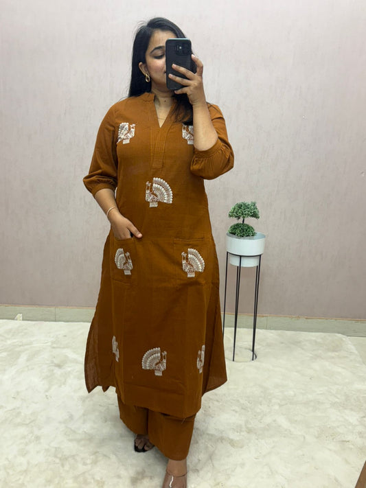 Cotton Flex Kurti with Pant