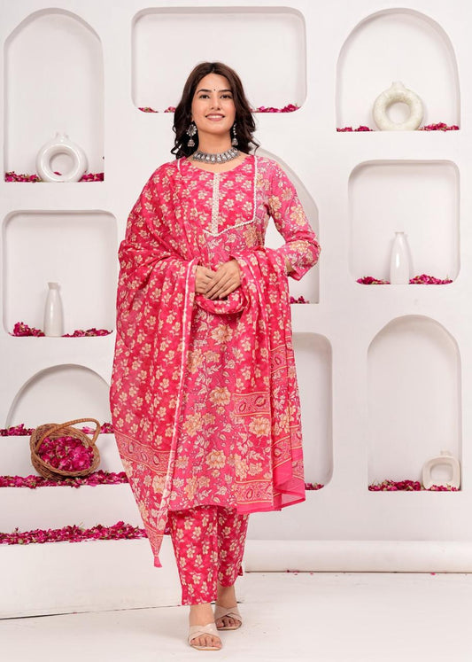 Cotton Straight Suit Set