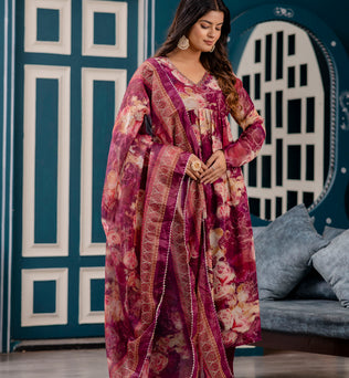 Alia Cut Kurti Pant and Dupatta