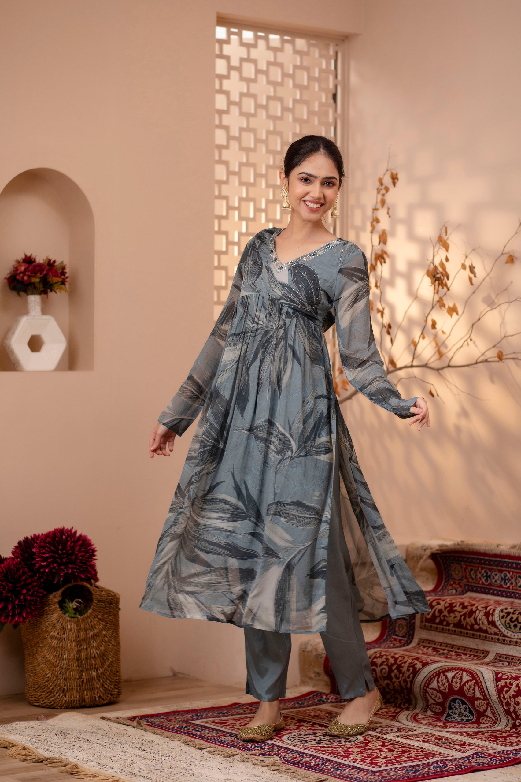 Alia Cut Kurti Pant and Dupatta