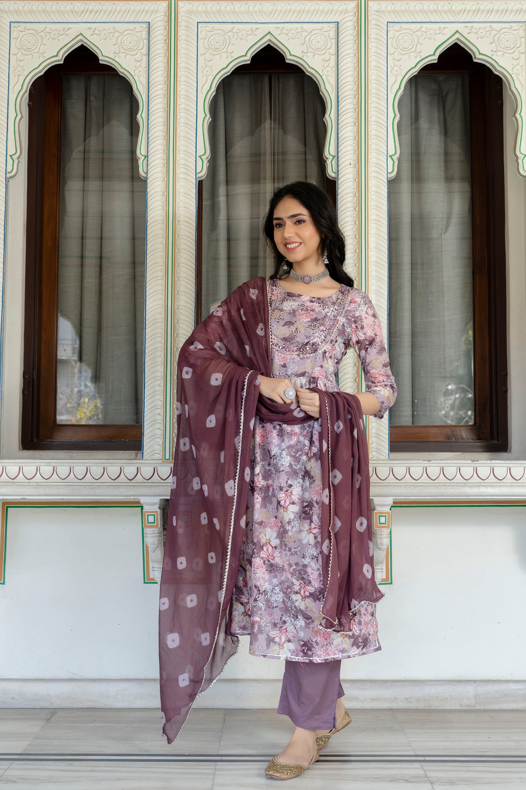 Nayra Cut Kurti With Pant and Dupatta