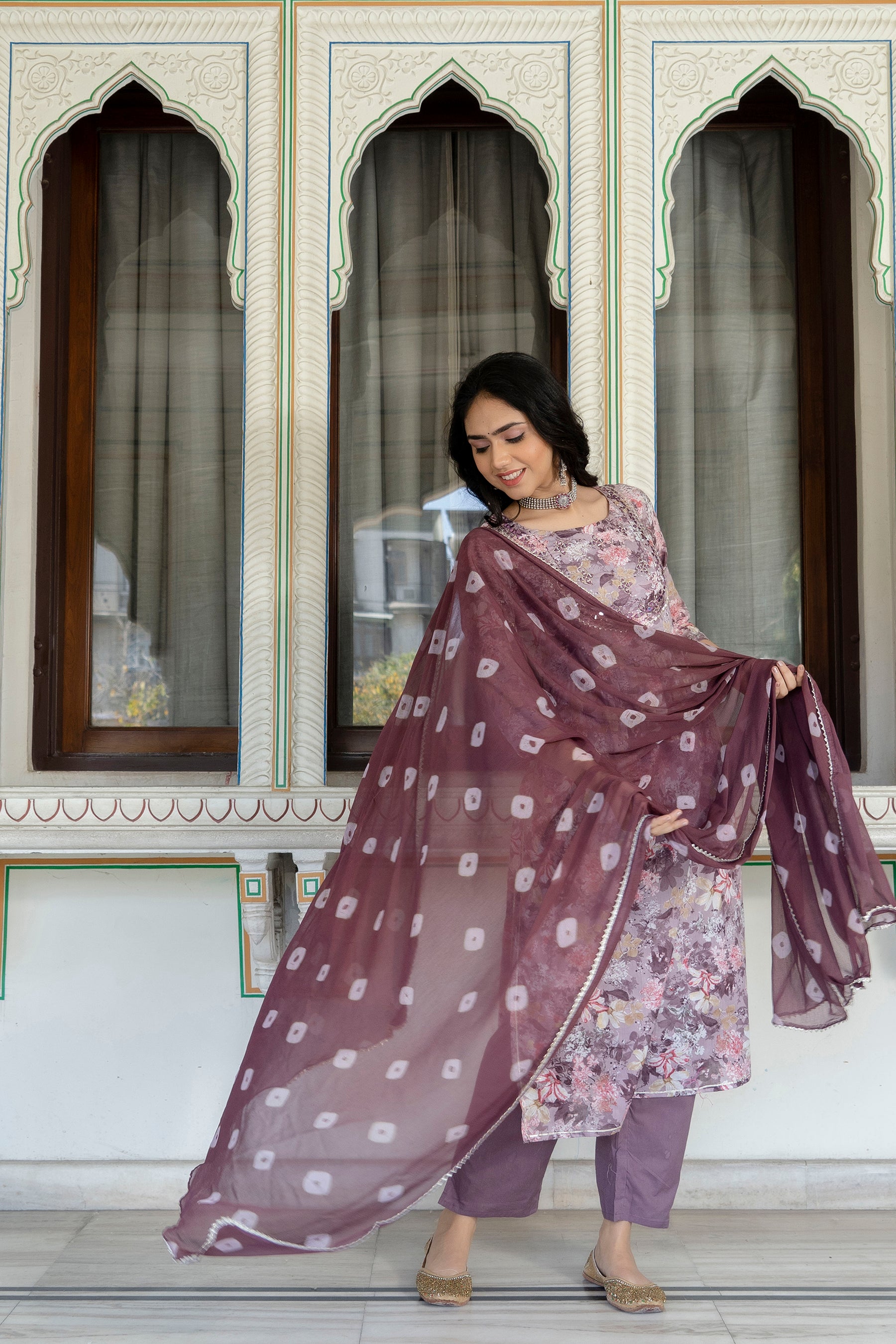 Nayra Cut Kurti With Pant and Dupatta