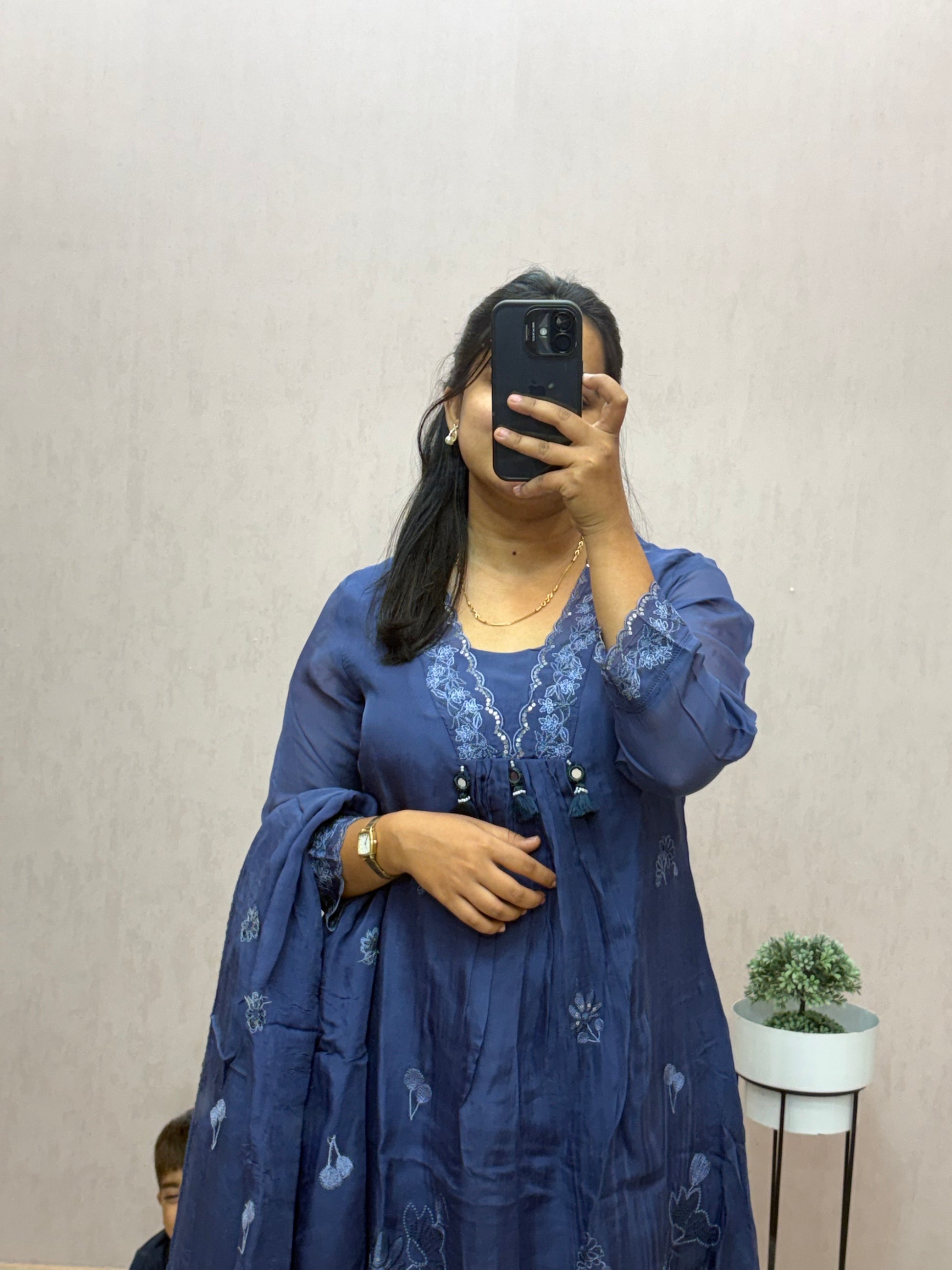 Organza A-line Suit Set