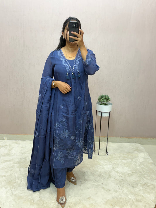 Organza A-line Suit Set