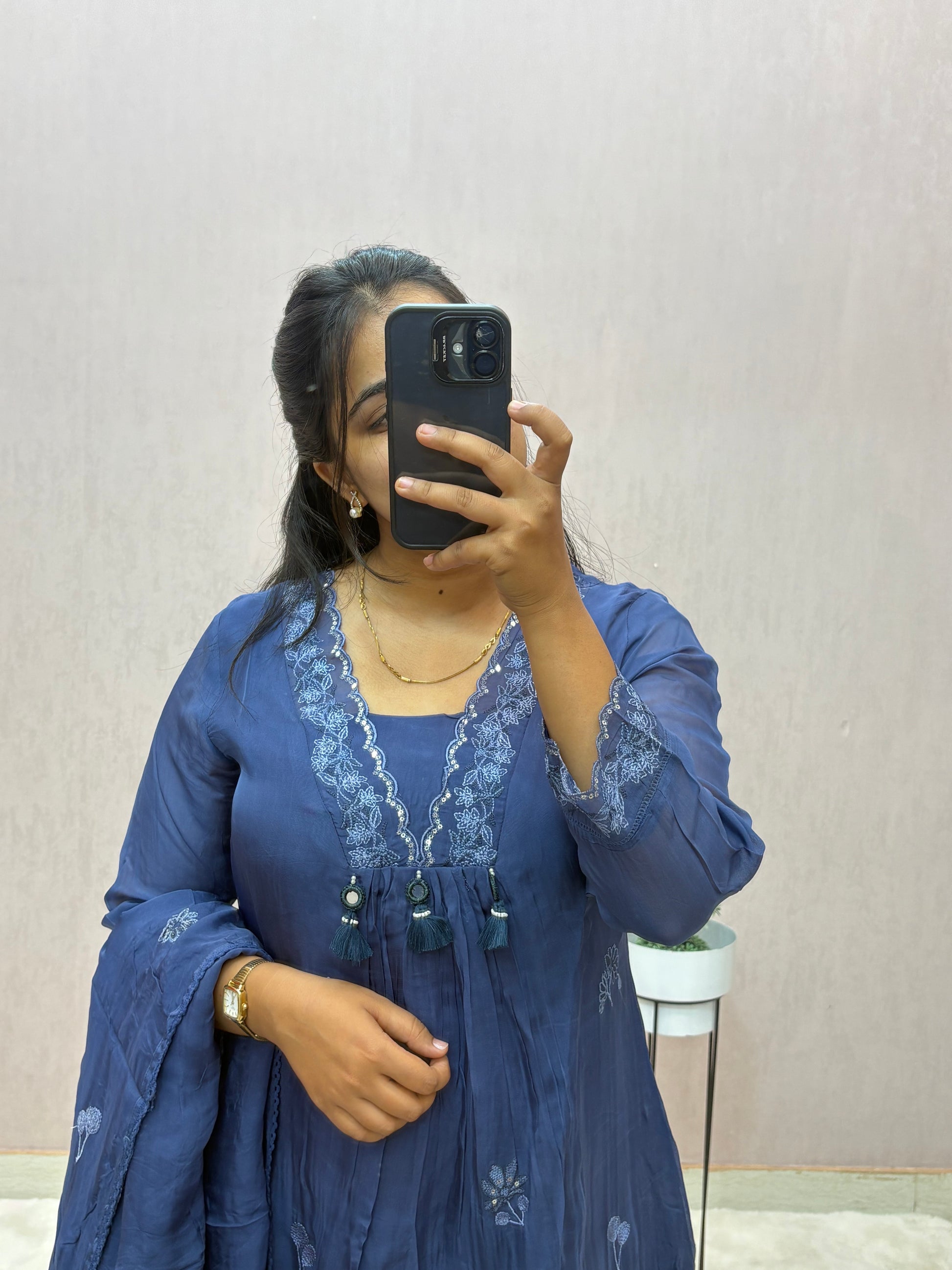 Organza A-line Suit Set