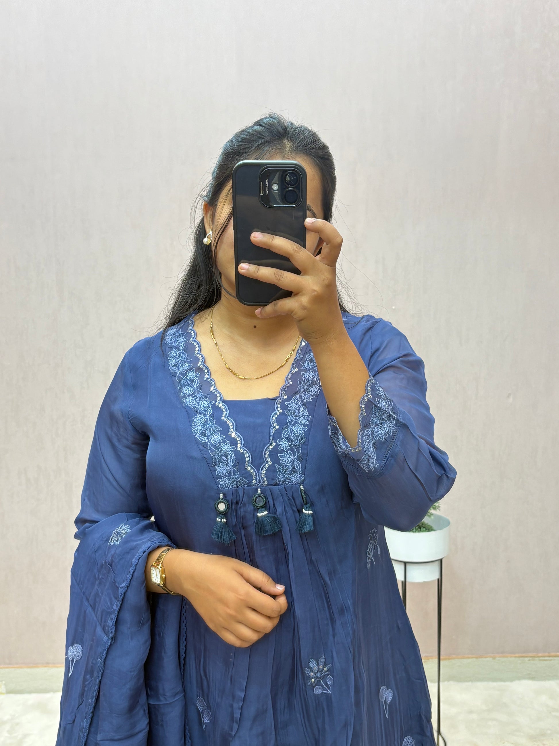 Organza A-line Suit Set