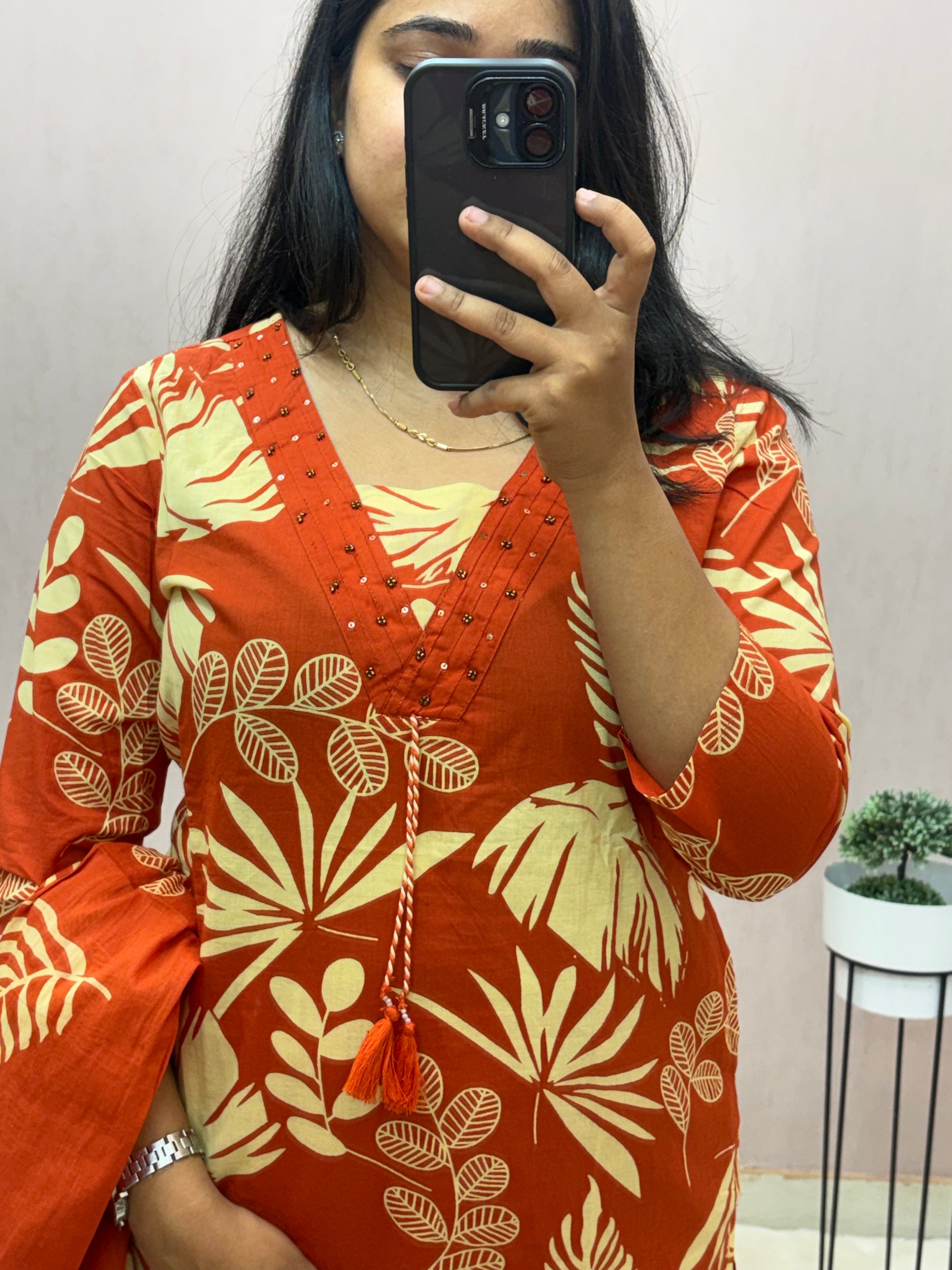 Cotton Straight Suit Set