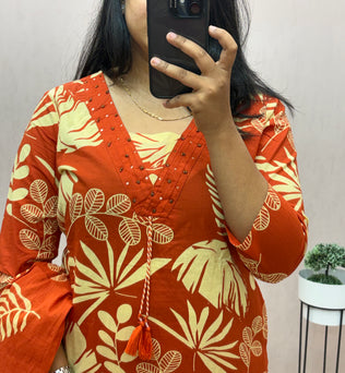 Cotton Straight Suit Set