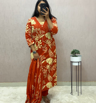 Cotton Straight Suit Set