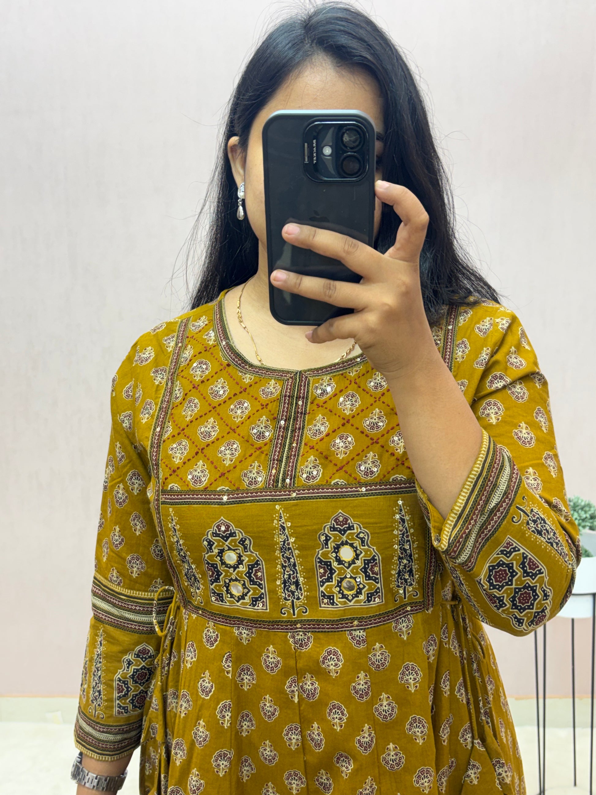 Cotton Anarkali Suit Set