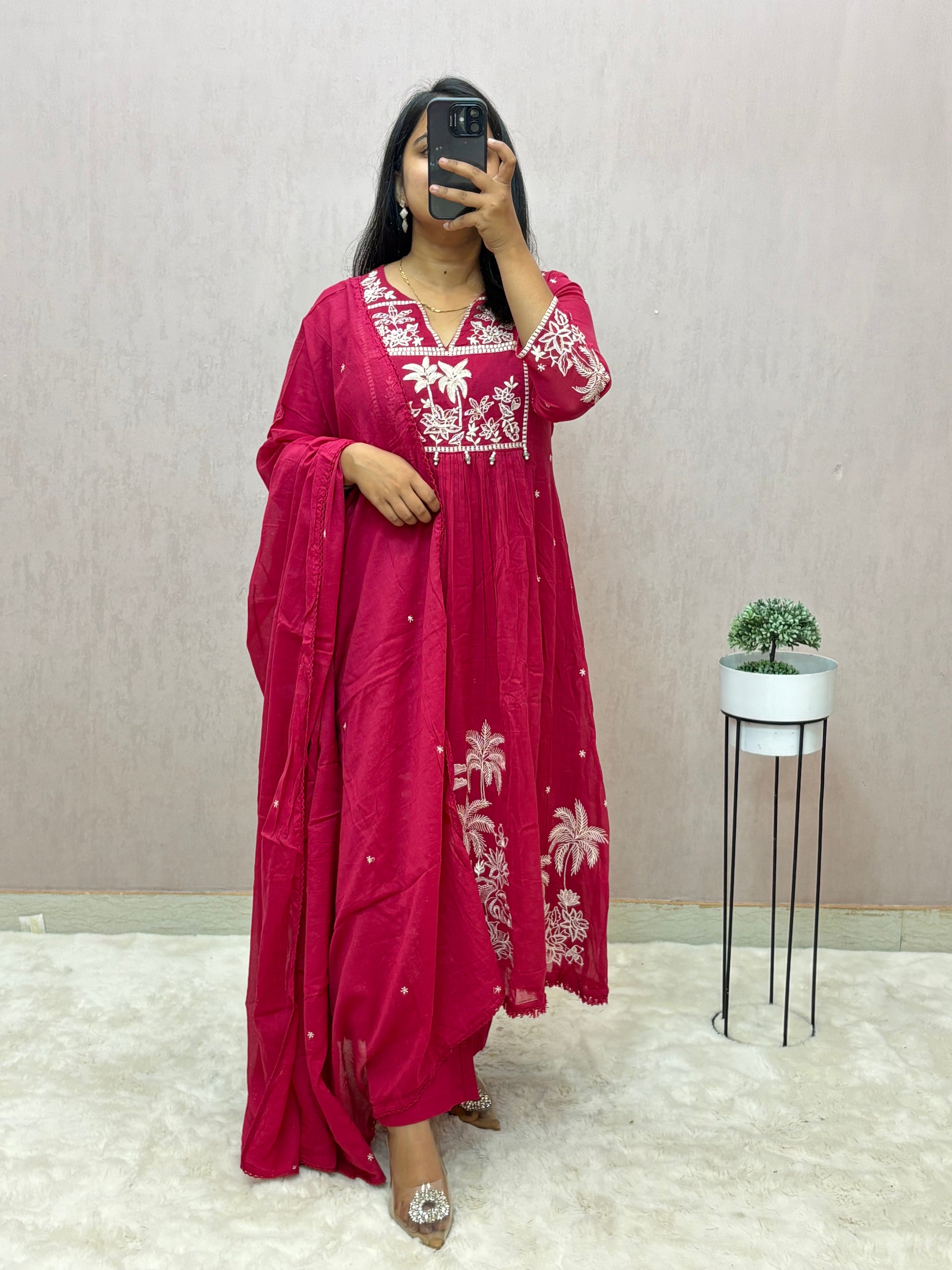 Mul Cotton A-line Suit Set