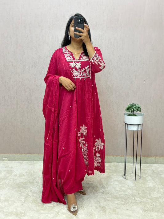 Mul Cotton A-line Suit Set