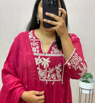 Mul Cotton A-line Suit Set