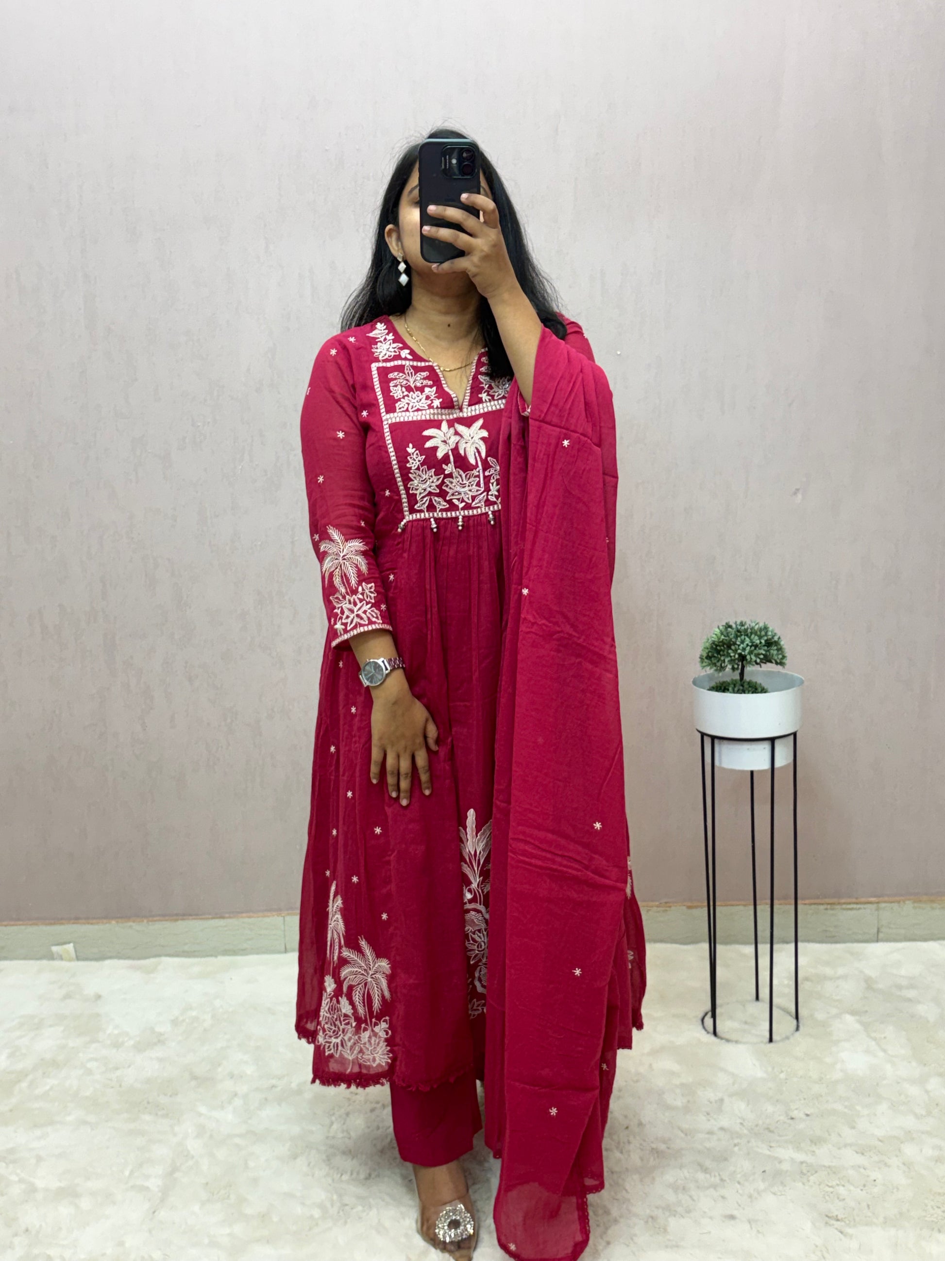 Mul Cotton A-line Suit Set