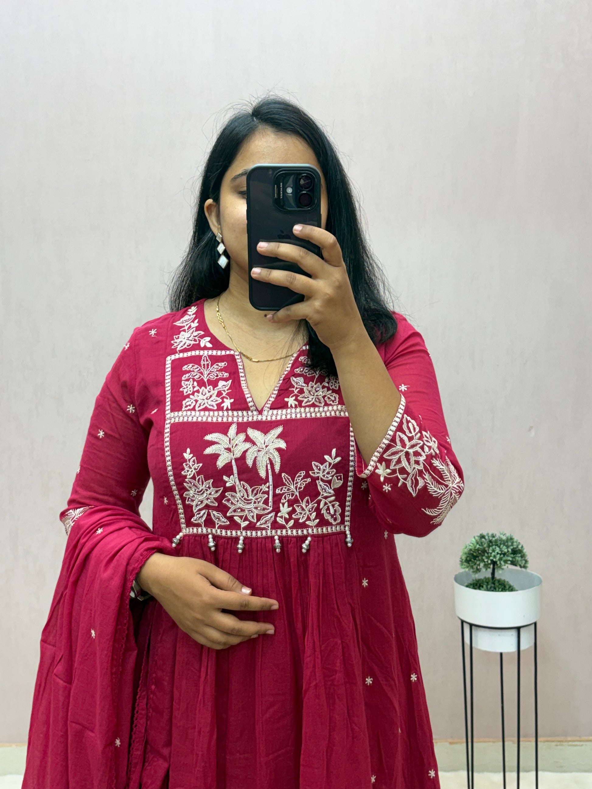 Mul Cotton A-line Suit Set