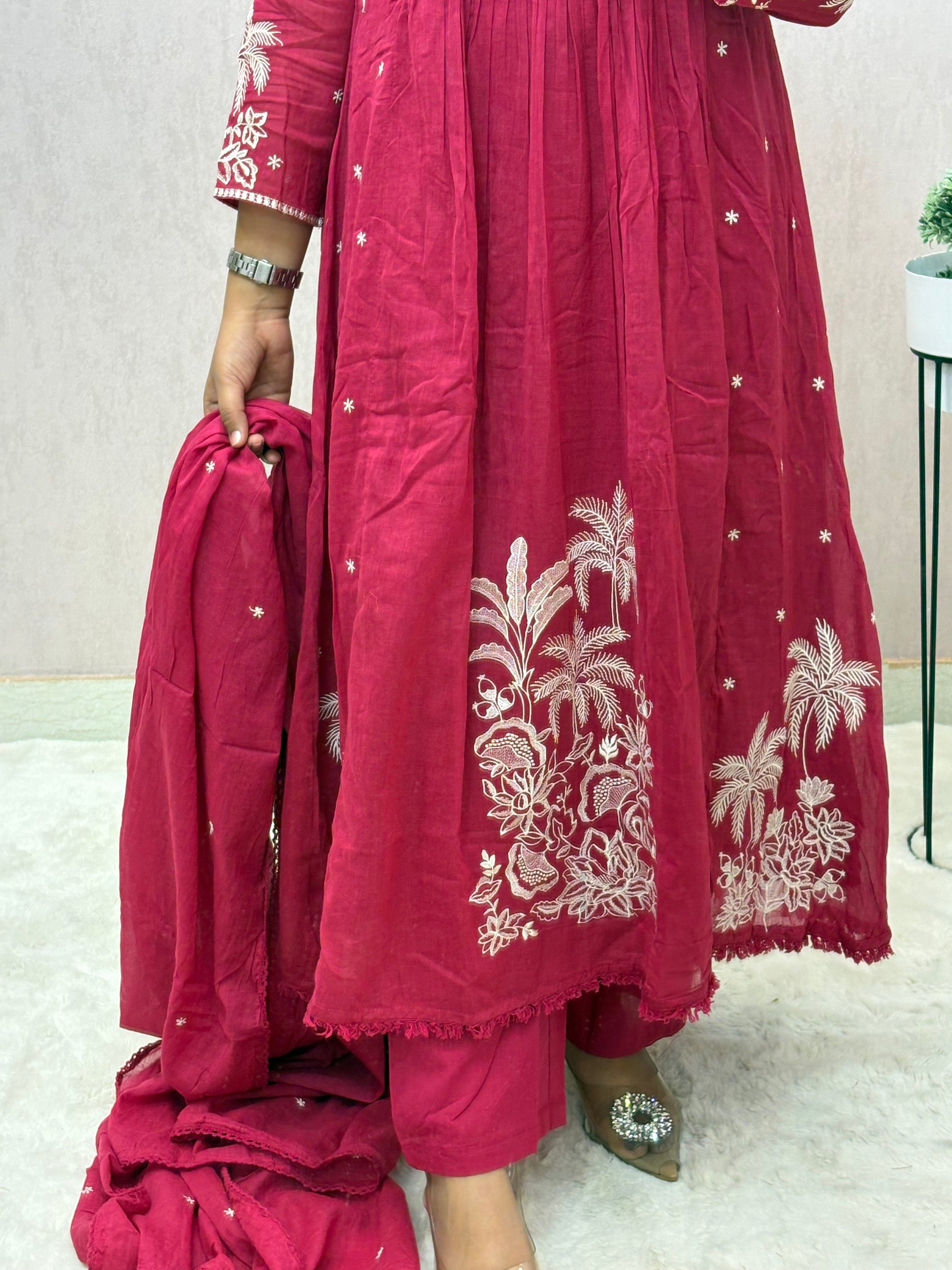 Mul Cotton A-line Suit Set