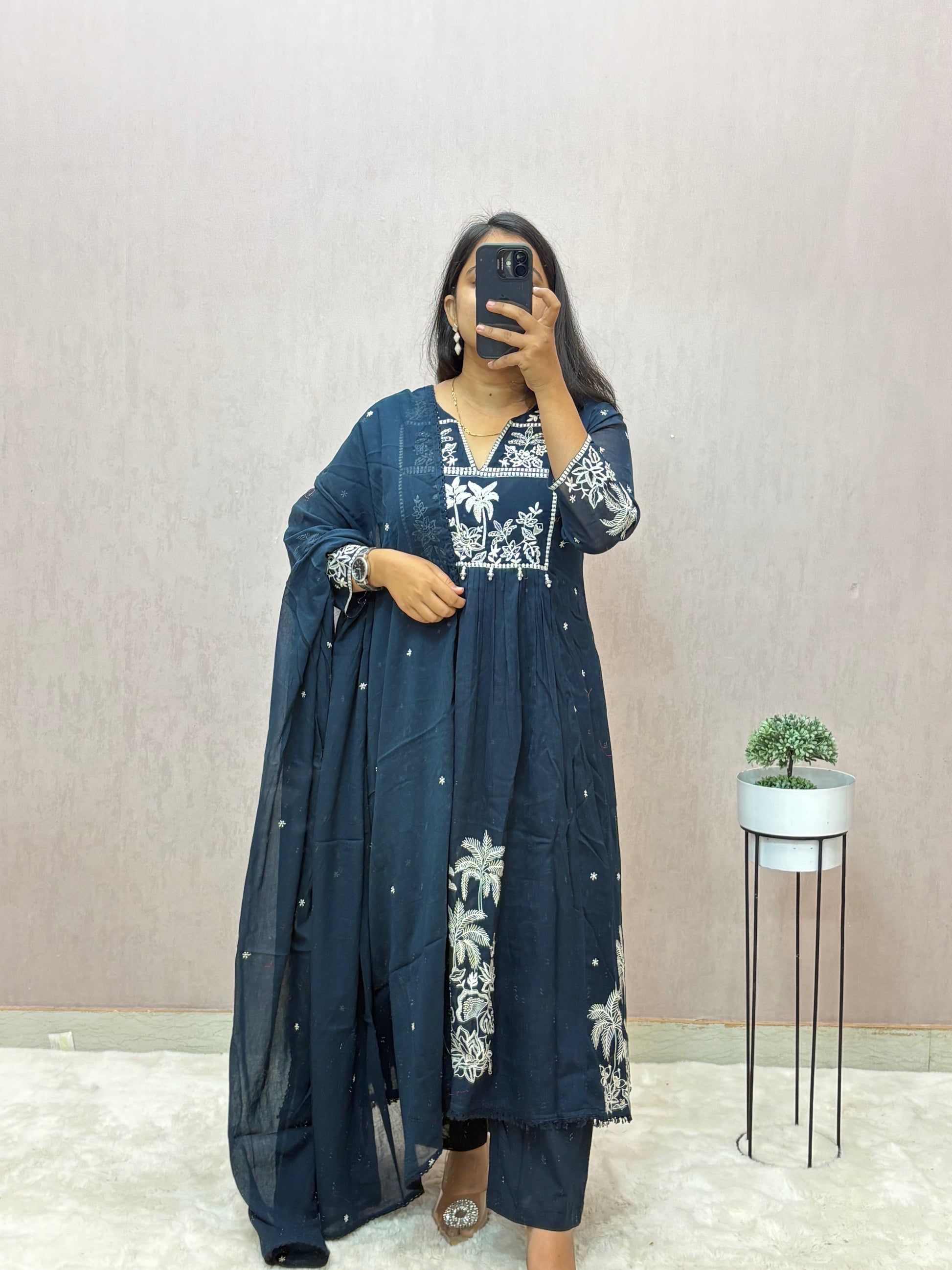 Mul Cotton A-line Suit Set