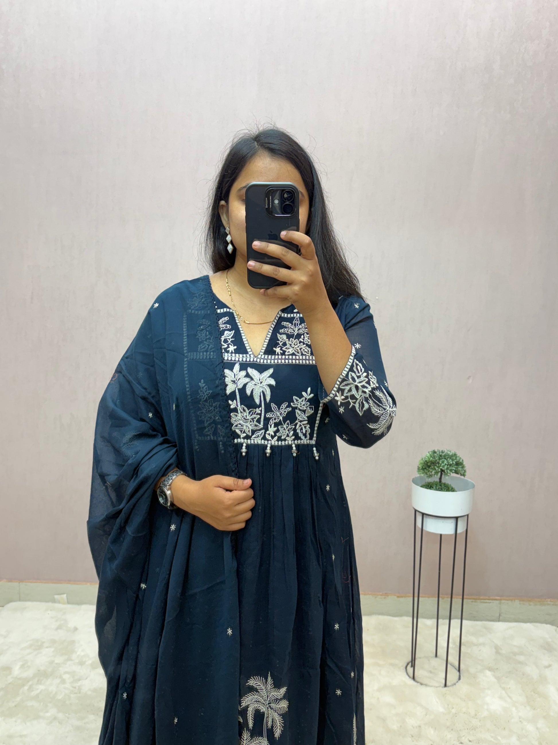 Mul Cotton A-line Suit Set