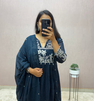 Mul Cotton A-line Suit Set