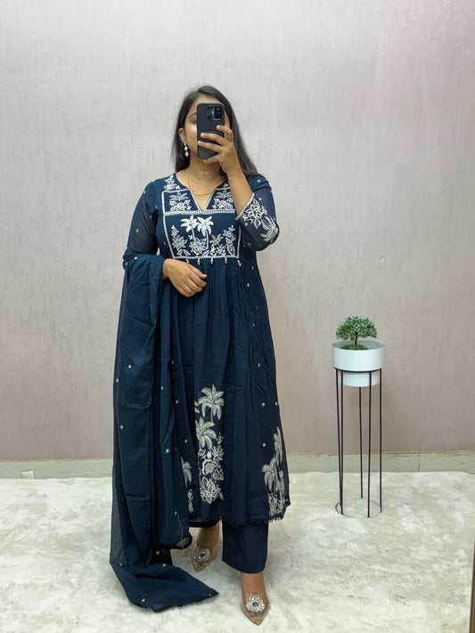 Mul Cotton A-line Suit Set