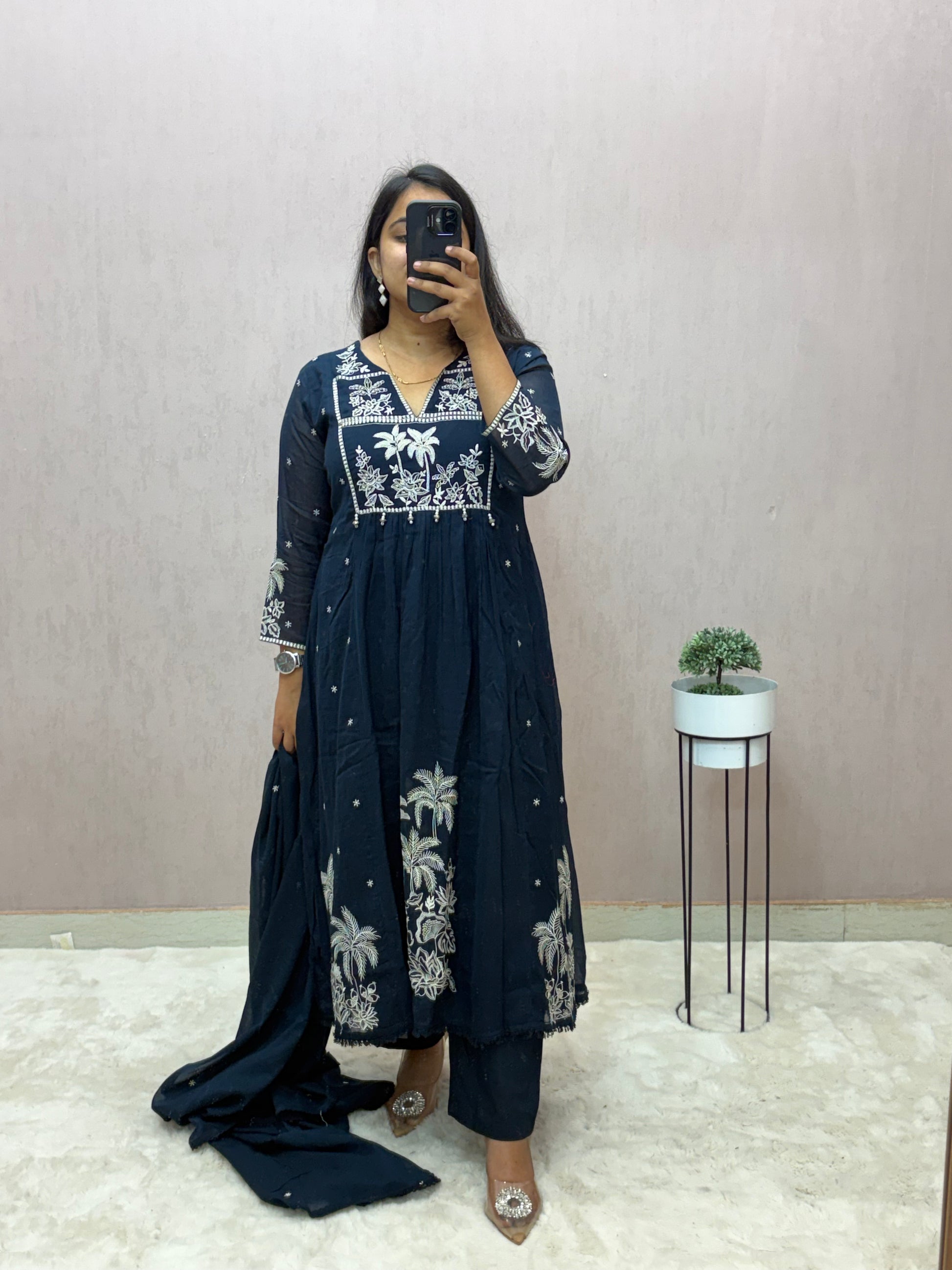 Mul Cotton A-line Suit Set