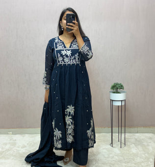 Mul Cotton A-line Suit Set