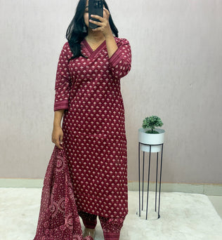 Cotton Straight Suit set