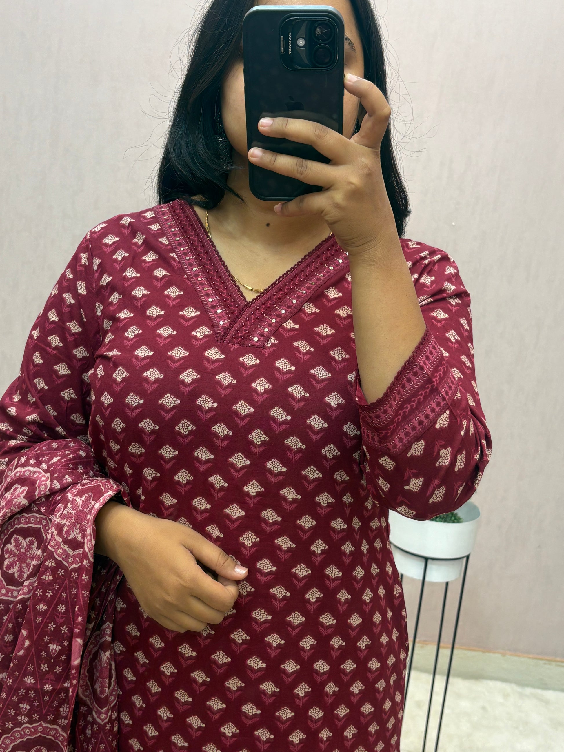 Cotton Straight Suit set