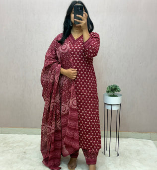 Cotton Straight Suit set