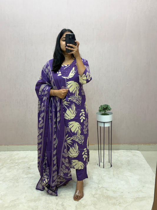 Cotton Straight Suit Set