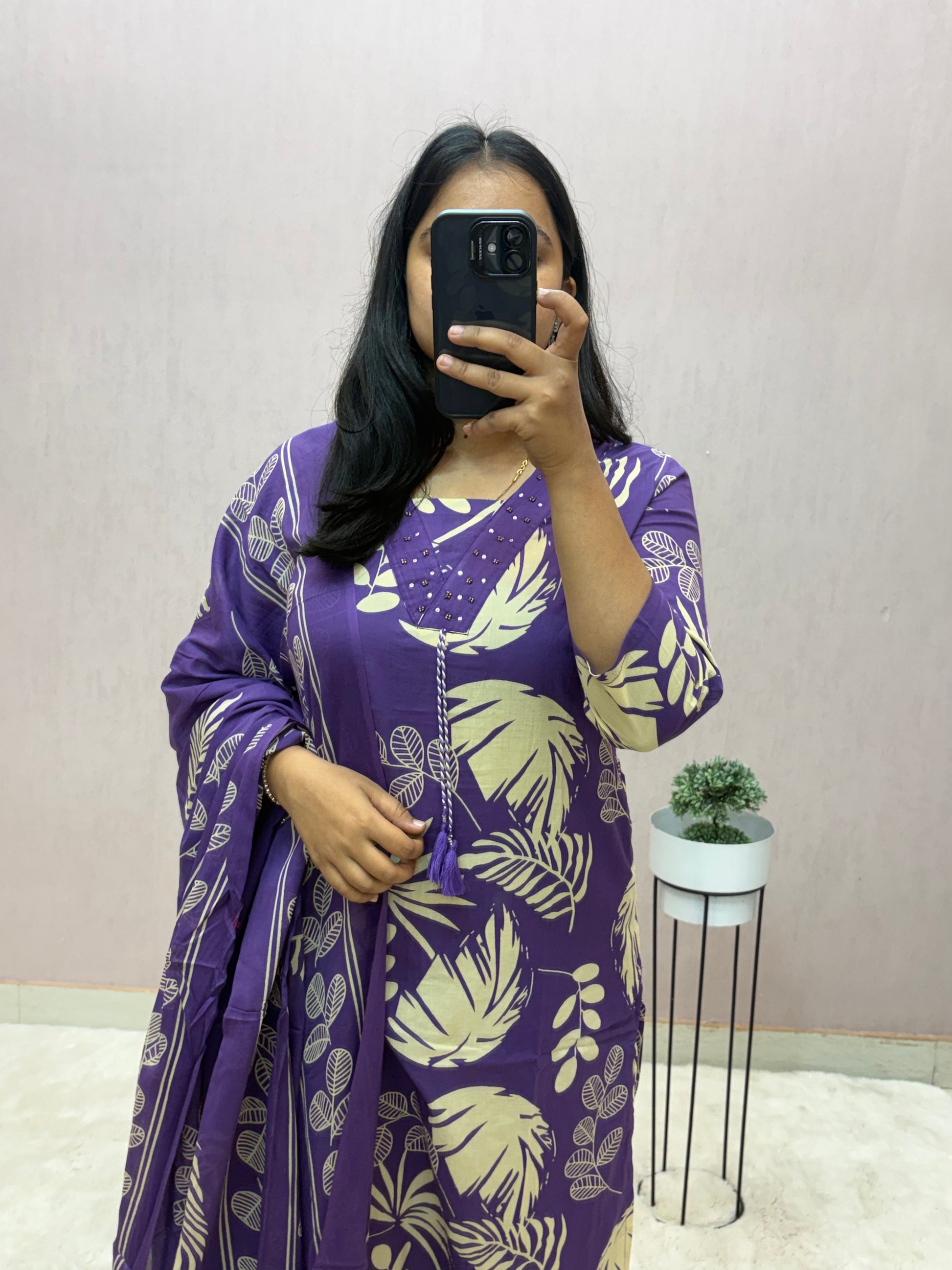 Cotton Straight Suit Set