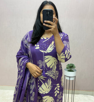 Cotton Straight Suit Set