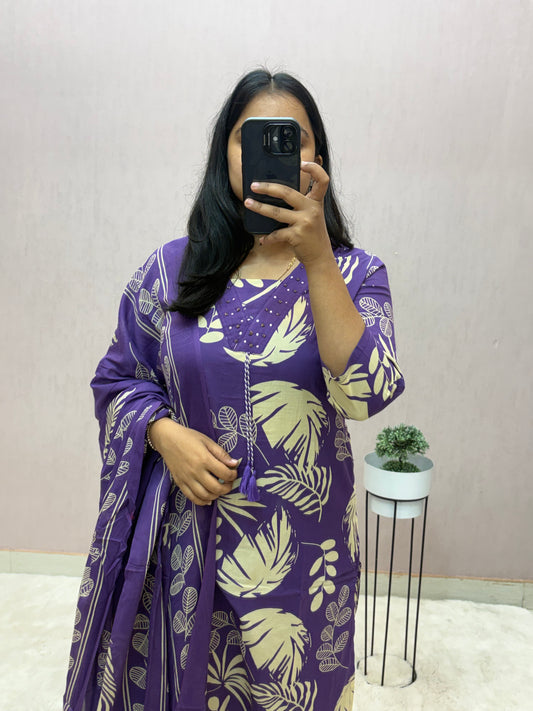 Cotton Straight Suit Set