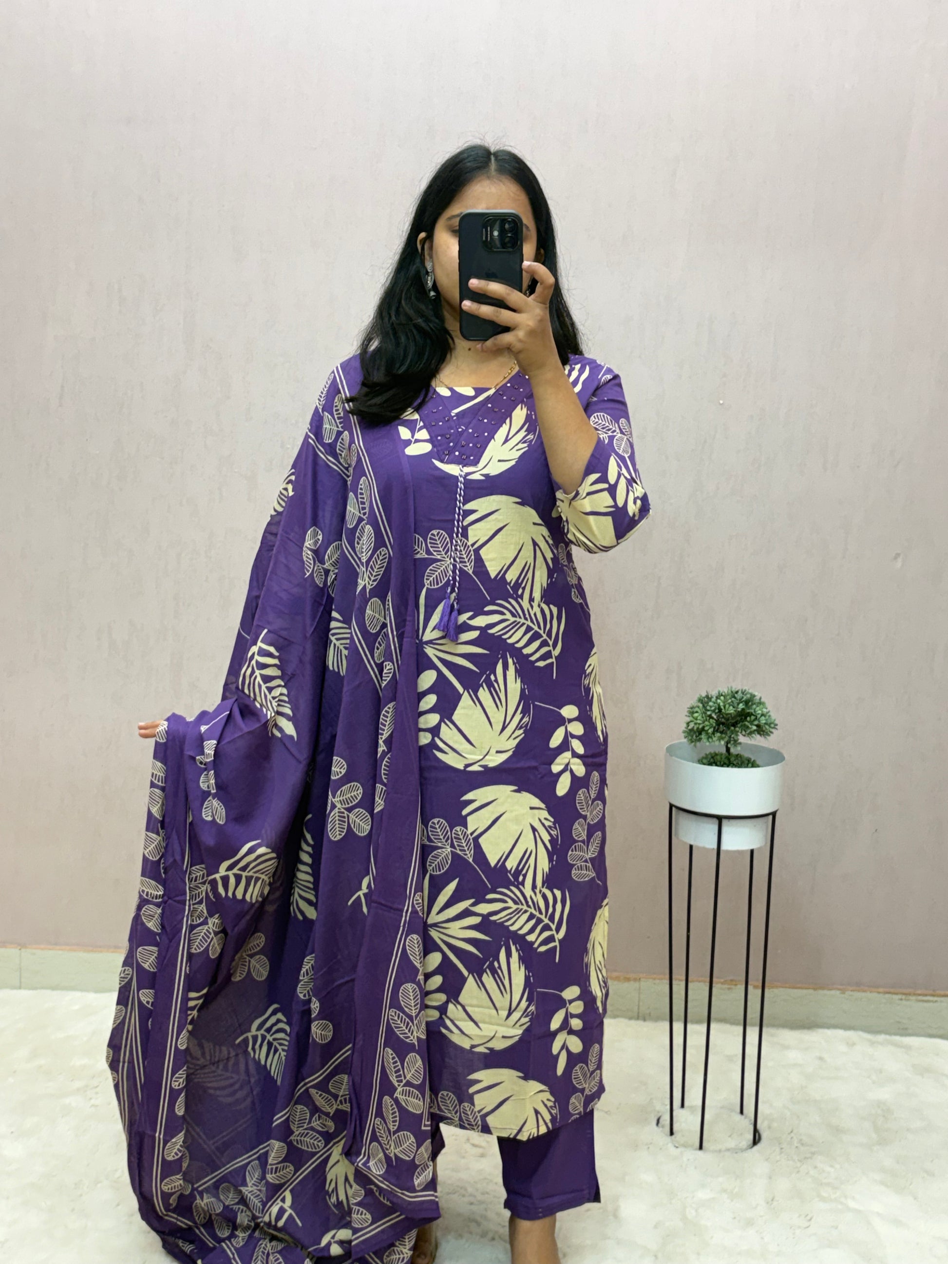 Cotton Straight Suit Set