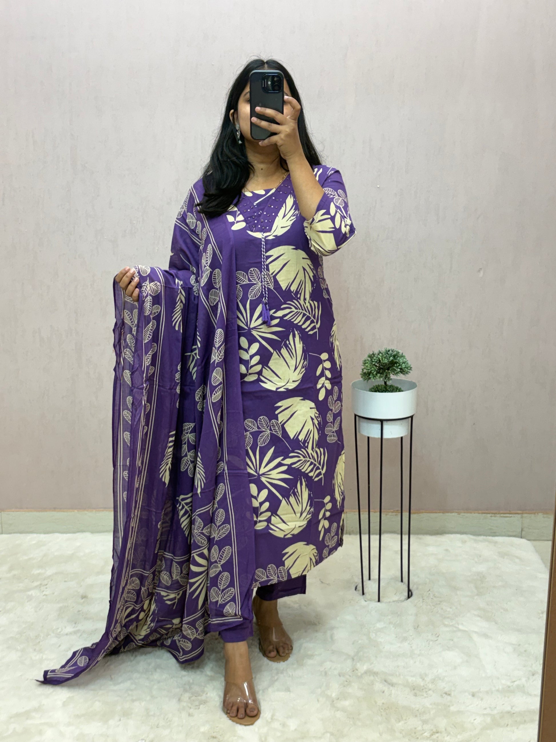 Cotton Straight Suit Set