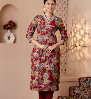 Modal Straight Kurti With Pant and Dupatta