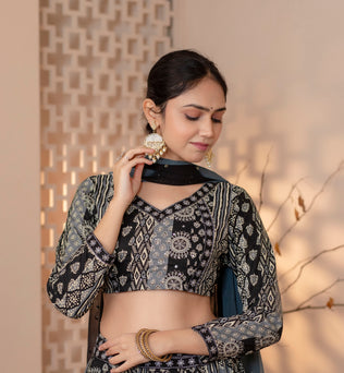 Cotton  Printed Chaniya Choli