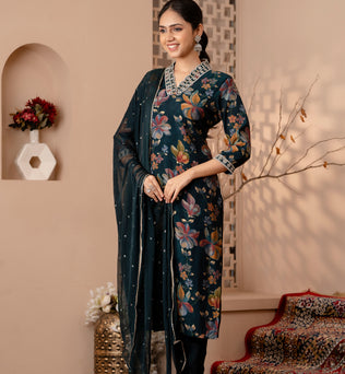 STRAIGHT KURTI PANT DUPATTA