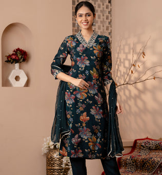 STRAIGHT KURTI PANT DUPATTA