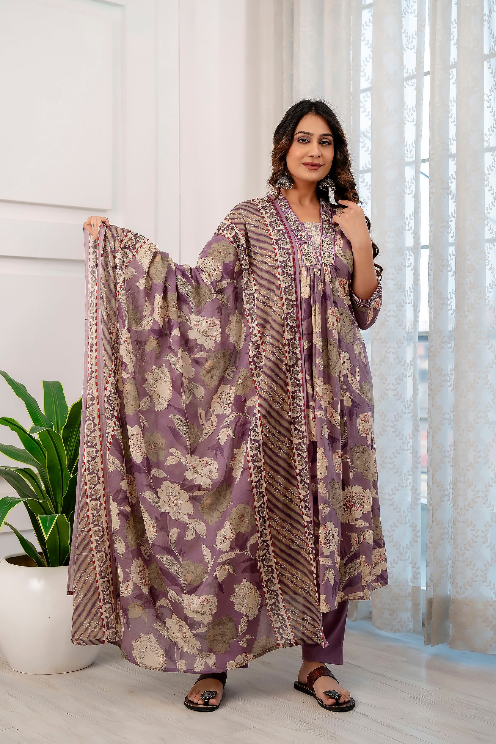 A-Line Kurti Pant Dupatta