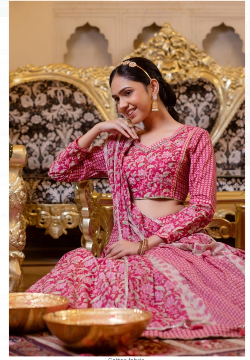 Cotton Printed Chaniya Choli