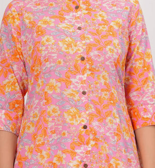 Cotton Printed A-line Kurti