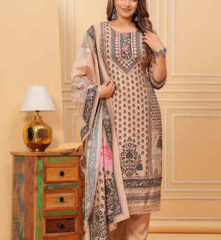 Modal Printed Straight Suit Set