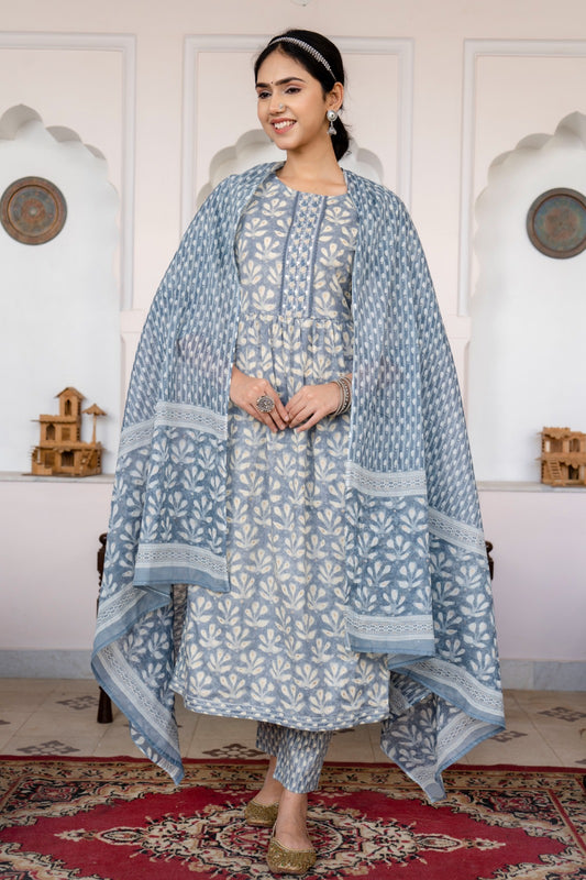 Cotton Printed Nyra Suit Set