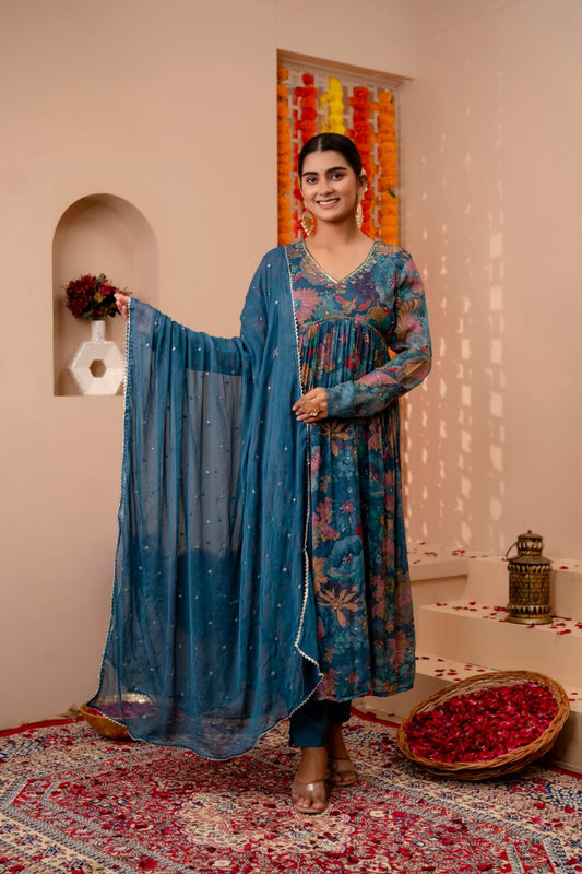 Alia Kurti Pant Dupatta Set