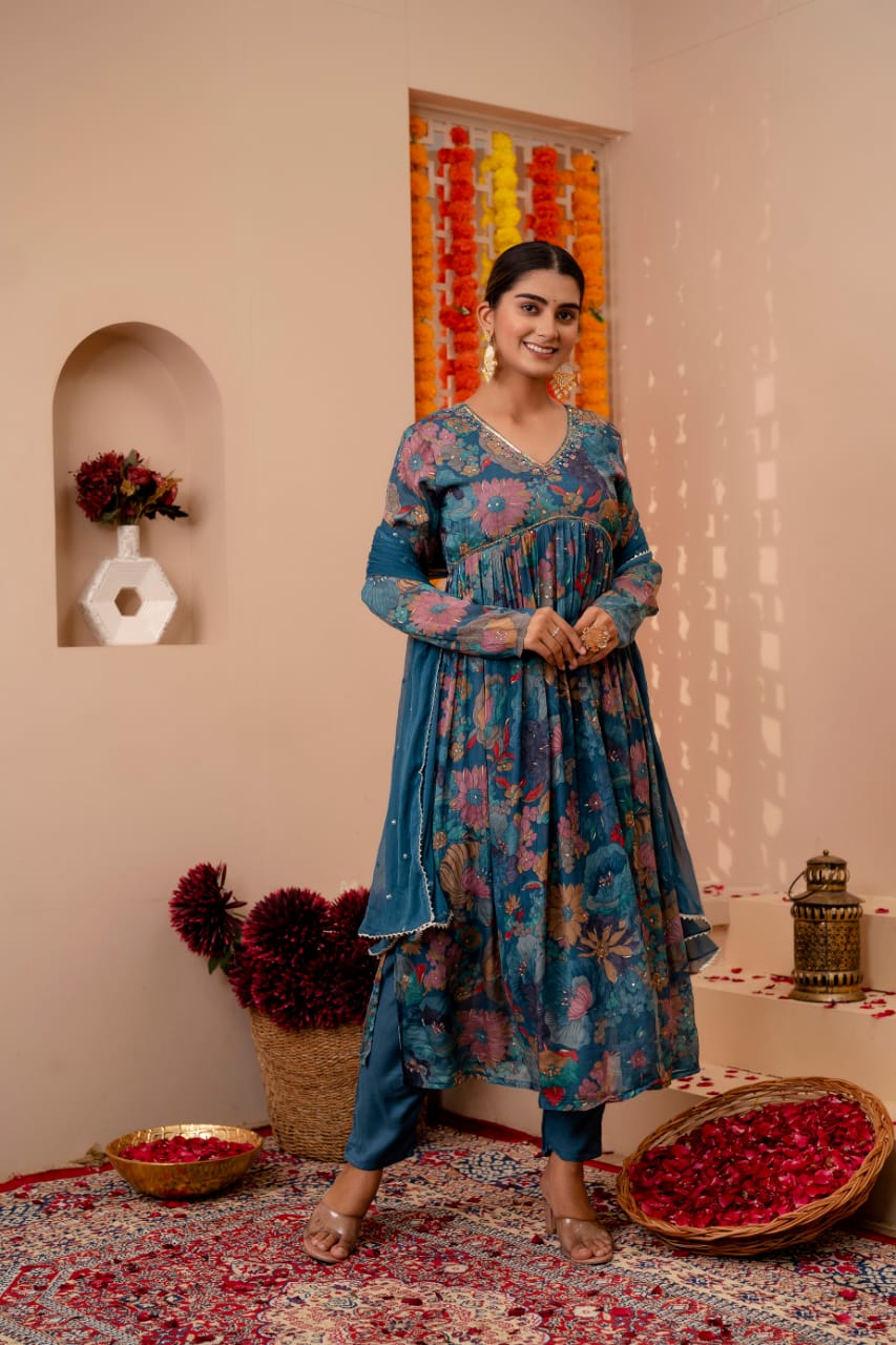 Alia Kurti Pant Dupatta Set