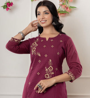 Cotton Solid Co-ord Set