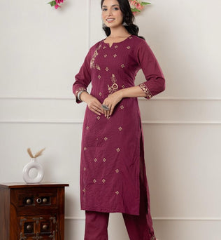 Cotton Solid Co-ord Set